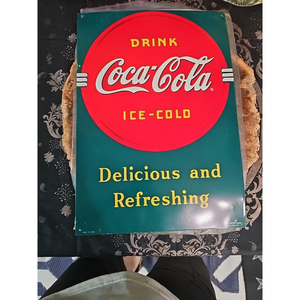 coke sign vintage 1989 by Coca-Cola