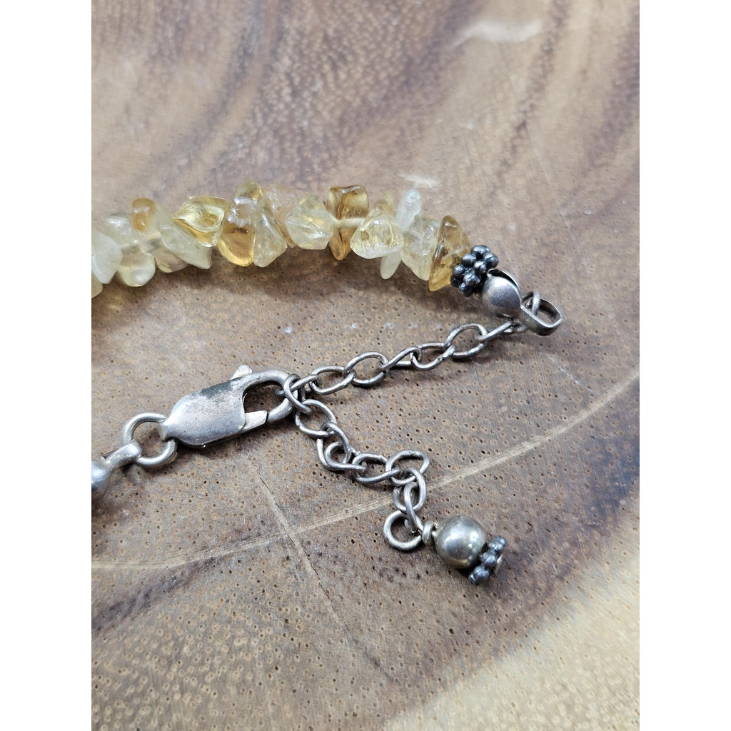 Vintage Citrine Sterling Silver Pendant Necklace - Radiant Golden Specimen | CrystalCloud Company by CrystalCloud Company