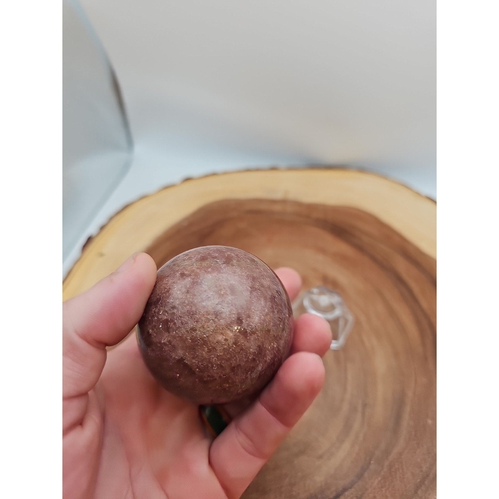Strawberry Quartz Crystal Sphere 260g 55mm by CrystalCloud Company