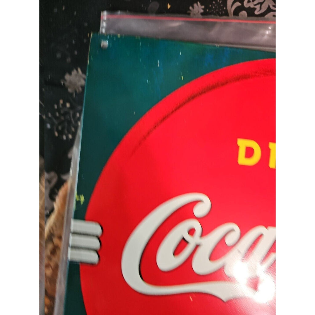 coke sign vintage 1989 by Coca-Cola
