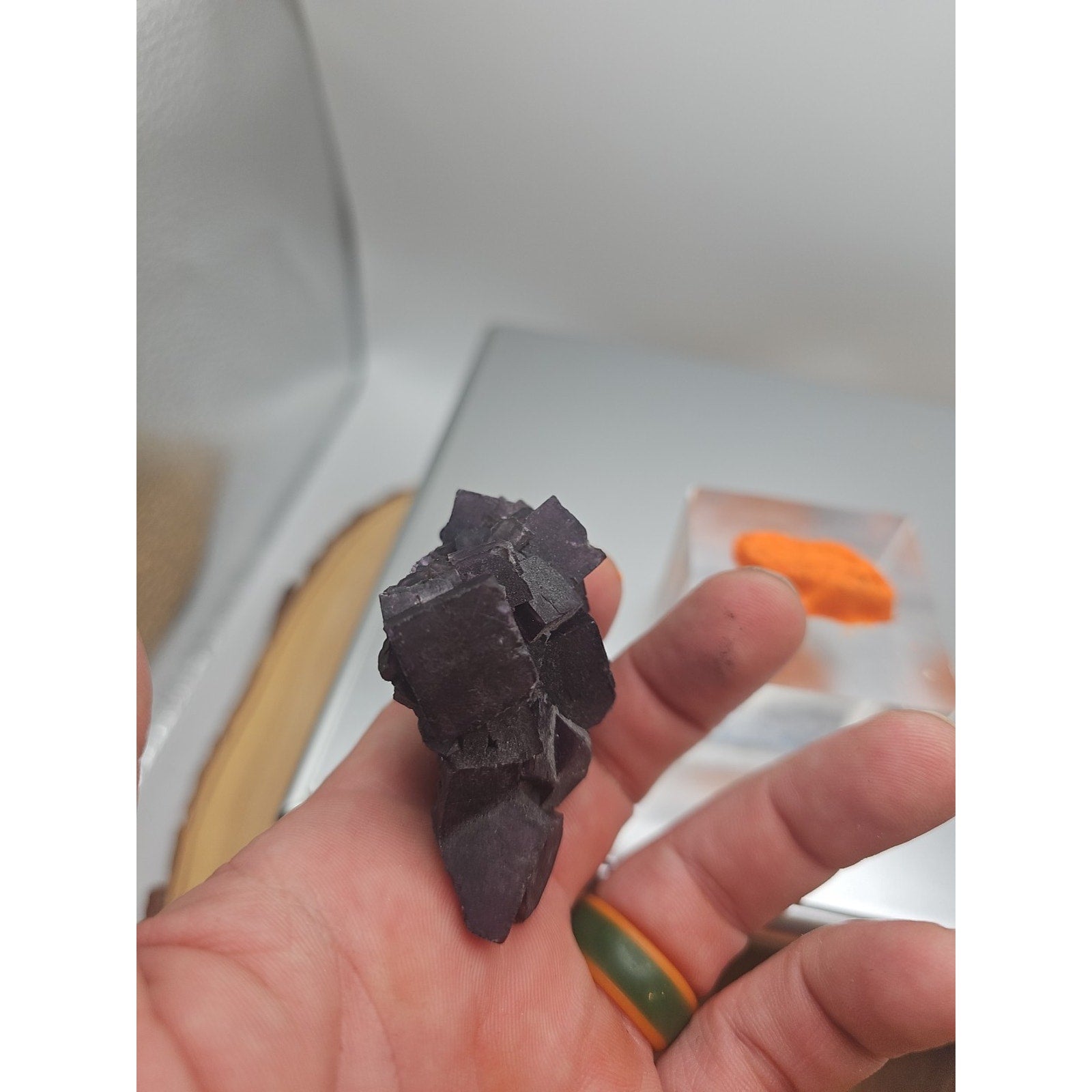 Fluorite crystal quartz cluster 2.5oz by CrystalCloud Company
