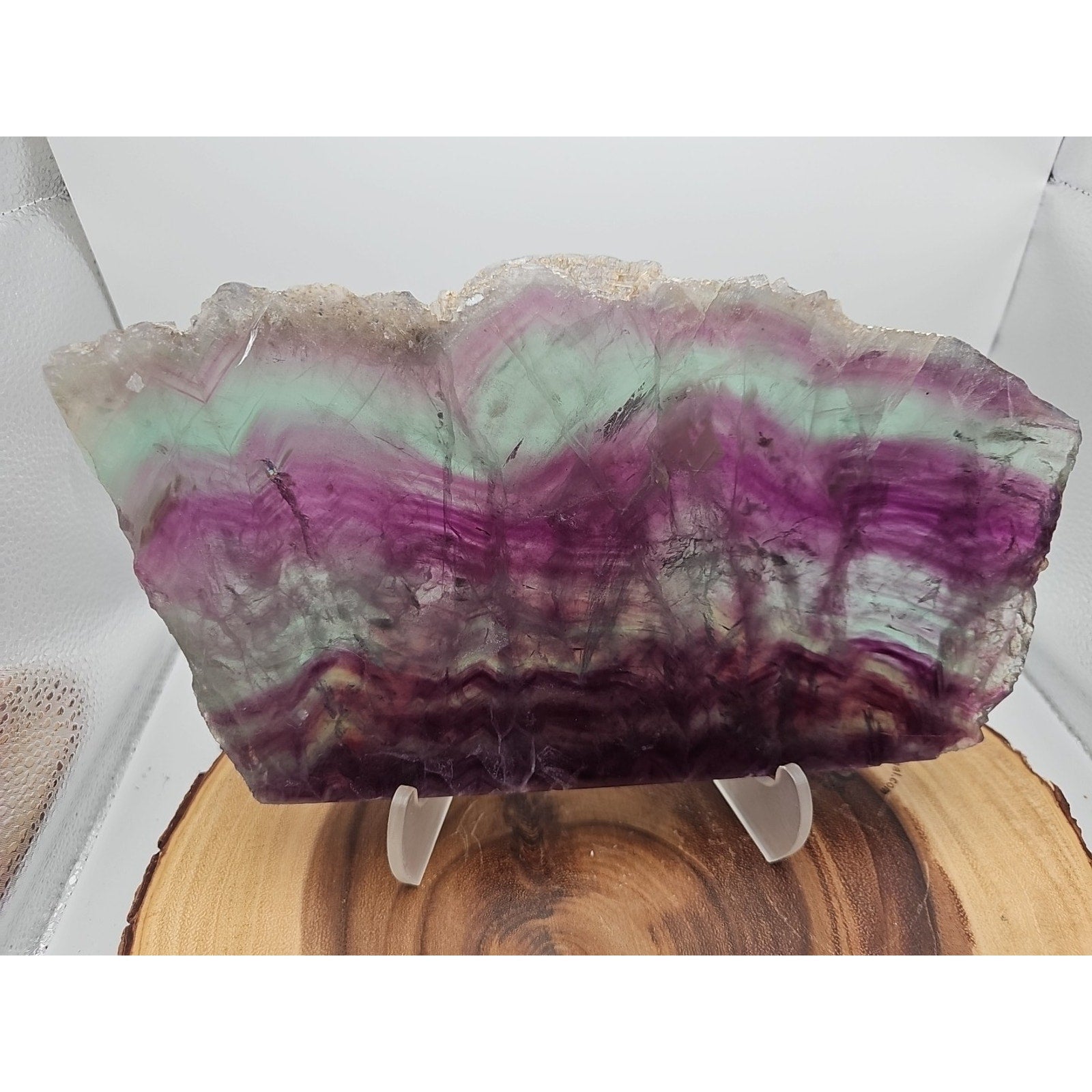 5.7LB Natural Fluorite Quartz Crystal Sheet - Vitreous Mineral Specimen | CrystalCloud Company by CrystalCloud Company