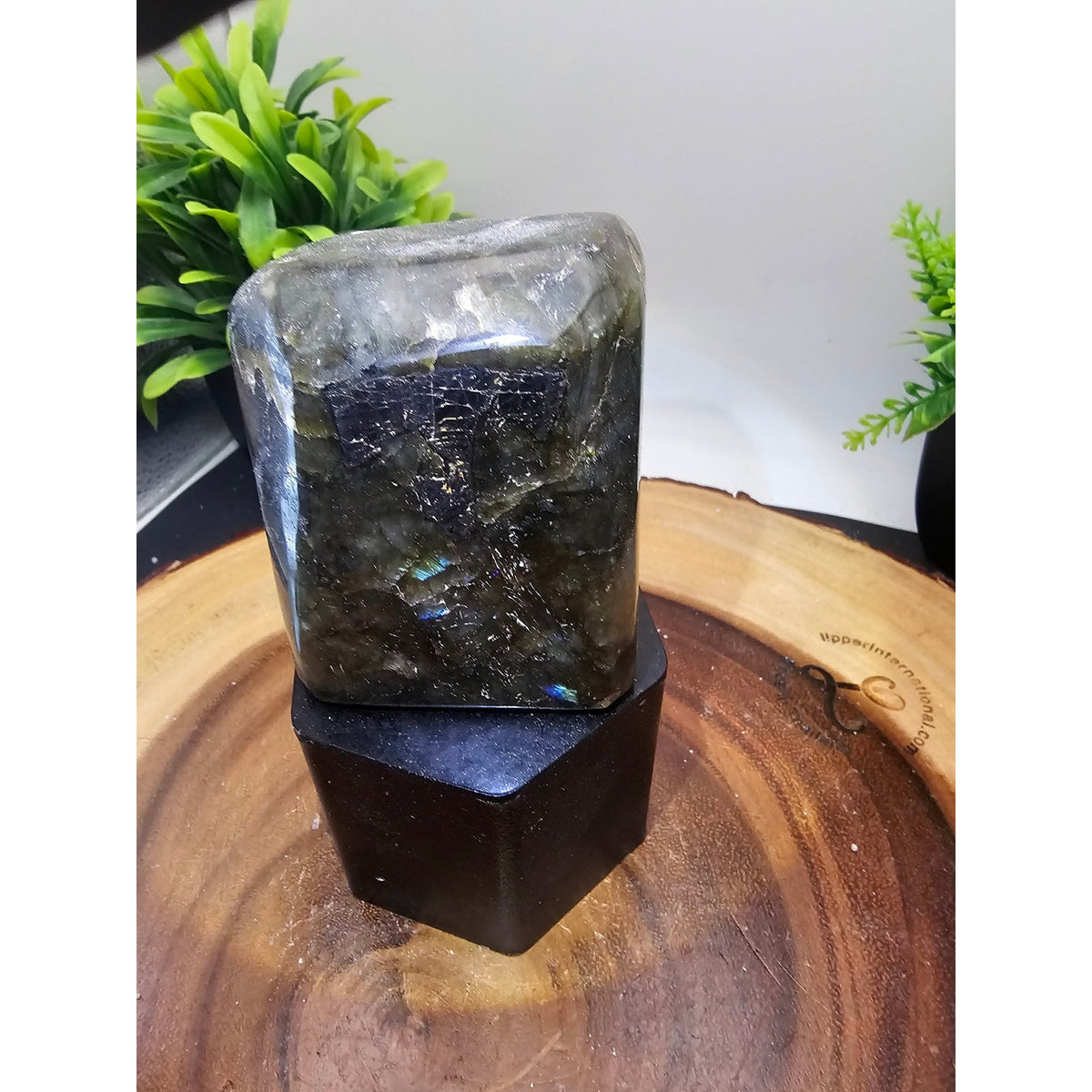 Labradorite Freeform on Metal Stand 1lb