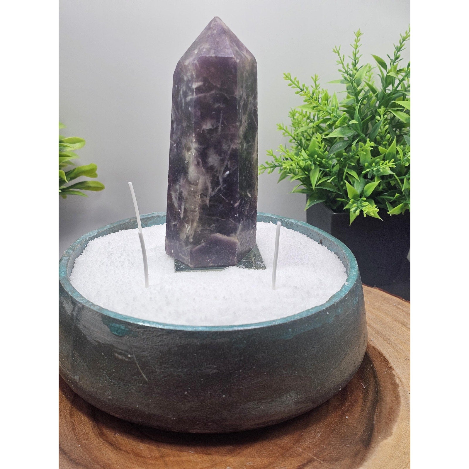 Purple Mica Candle Vessel by CrystalCloud Company