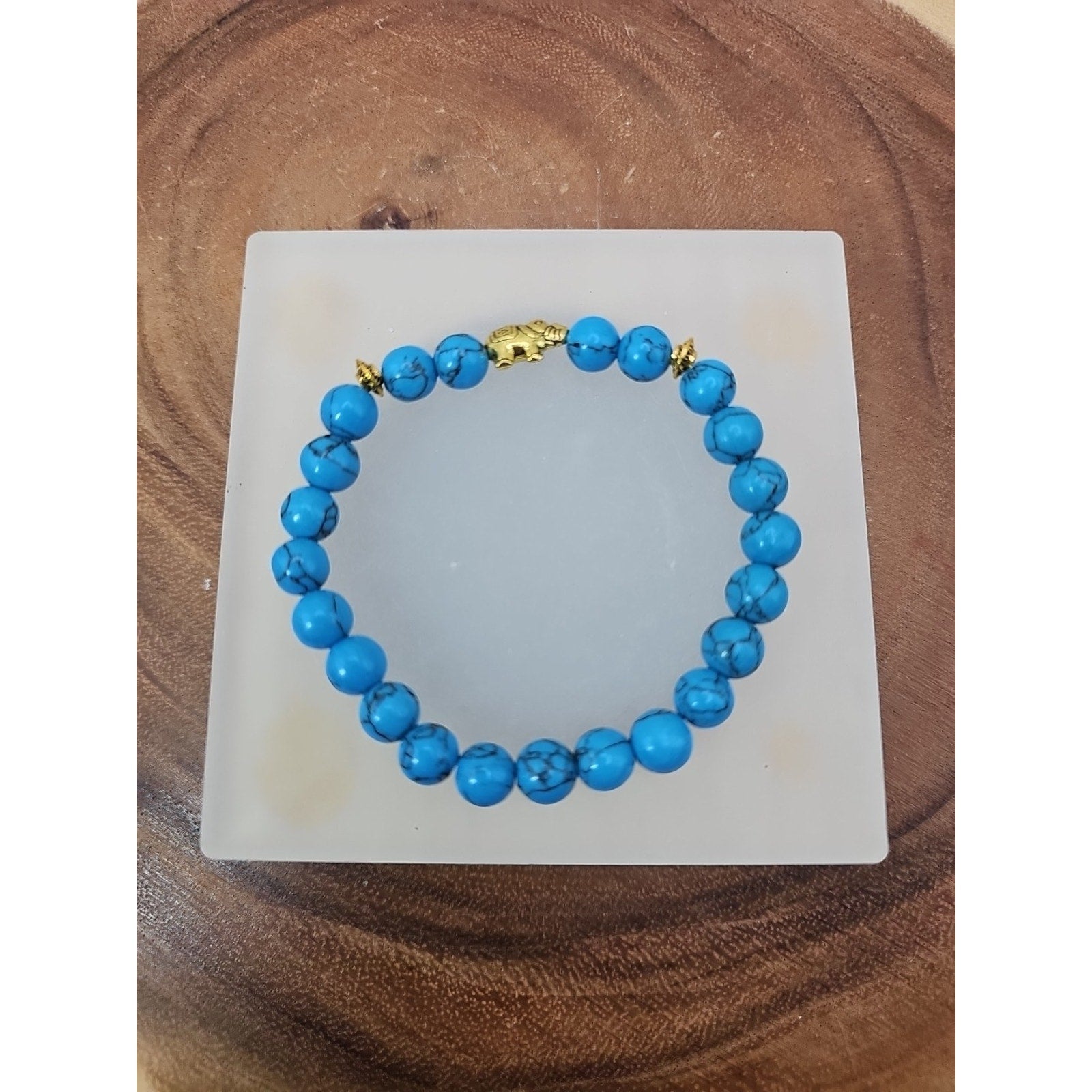 Handmade 8mm Mixed Natural Gemstone Round Beads Stretchy Bracelet Reiki Chakra by CrystalCloud Company