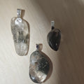 Chic Silver and Black Stone Necklace Set by CrystalCloud Company