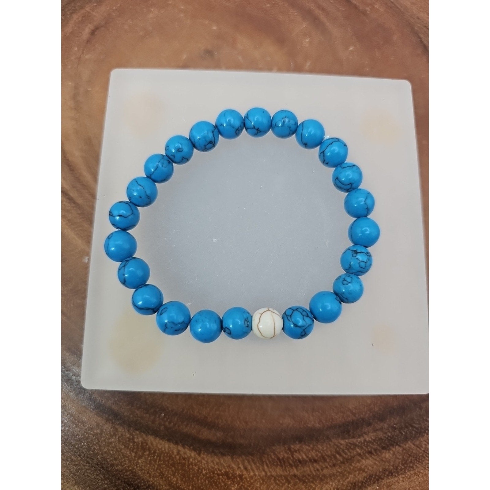Handmade 8mm Mixed Natural Gemstone Round Beads Stretchy Bracelet Reiki Chakra by CrystalCloud Company