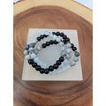 Handmade 8mm Mixed Natural Gemstone Round Beads Stretchy Bracelet Reiki Chakra by CrystalCloud Company