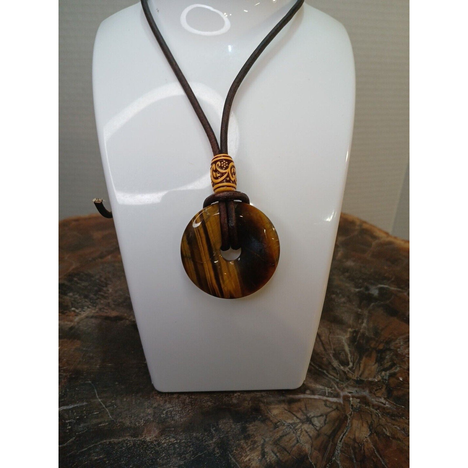Tiger Eye Necklace Handmade by CrystalCloudCompany