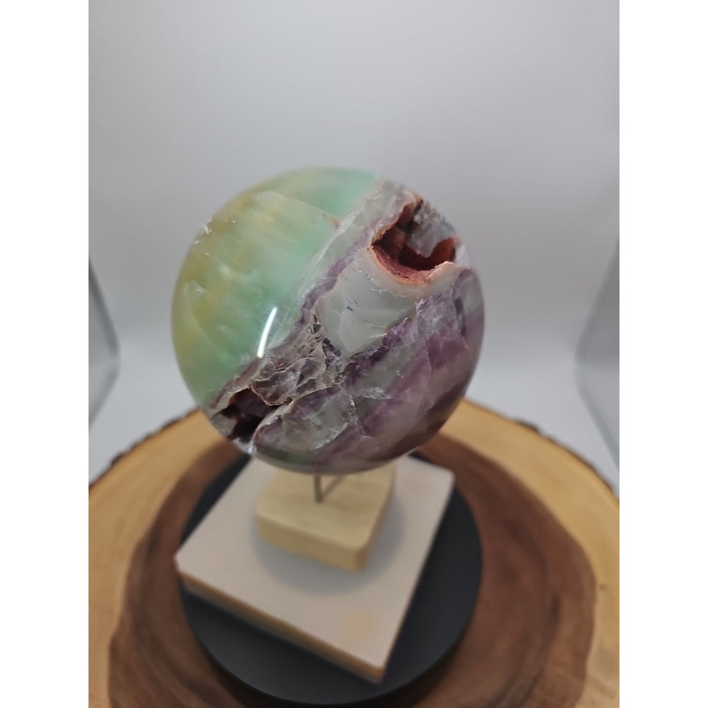 Rainbow Fluorite Quartz Crystal Sphere - Polished Healing by CrystalCloud Company