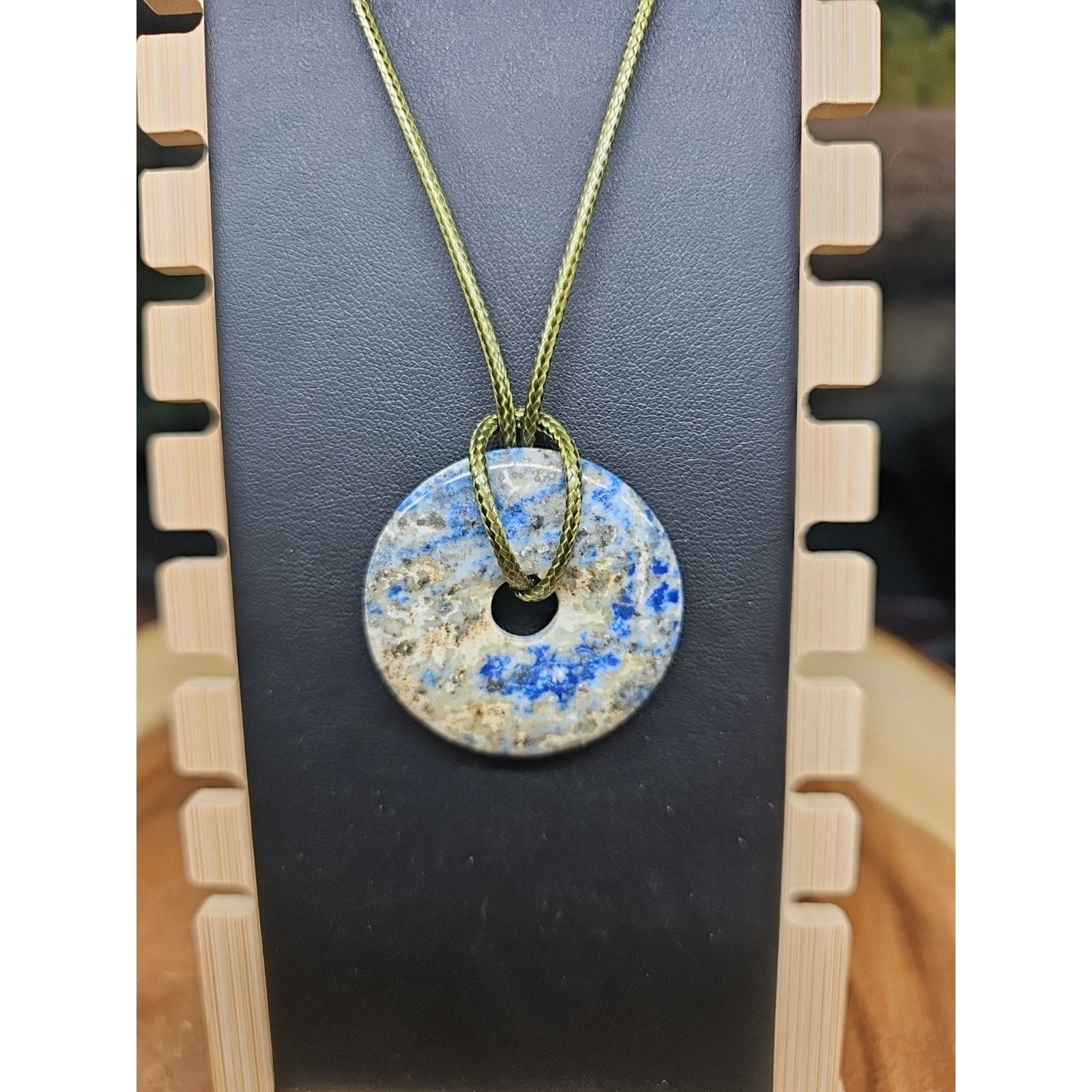 lapis lazuli necklace 16 In Cord by CrystalCloud Company