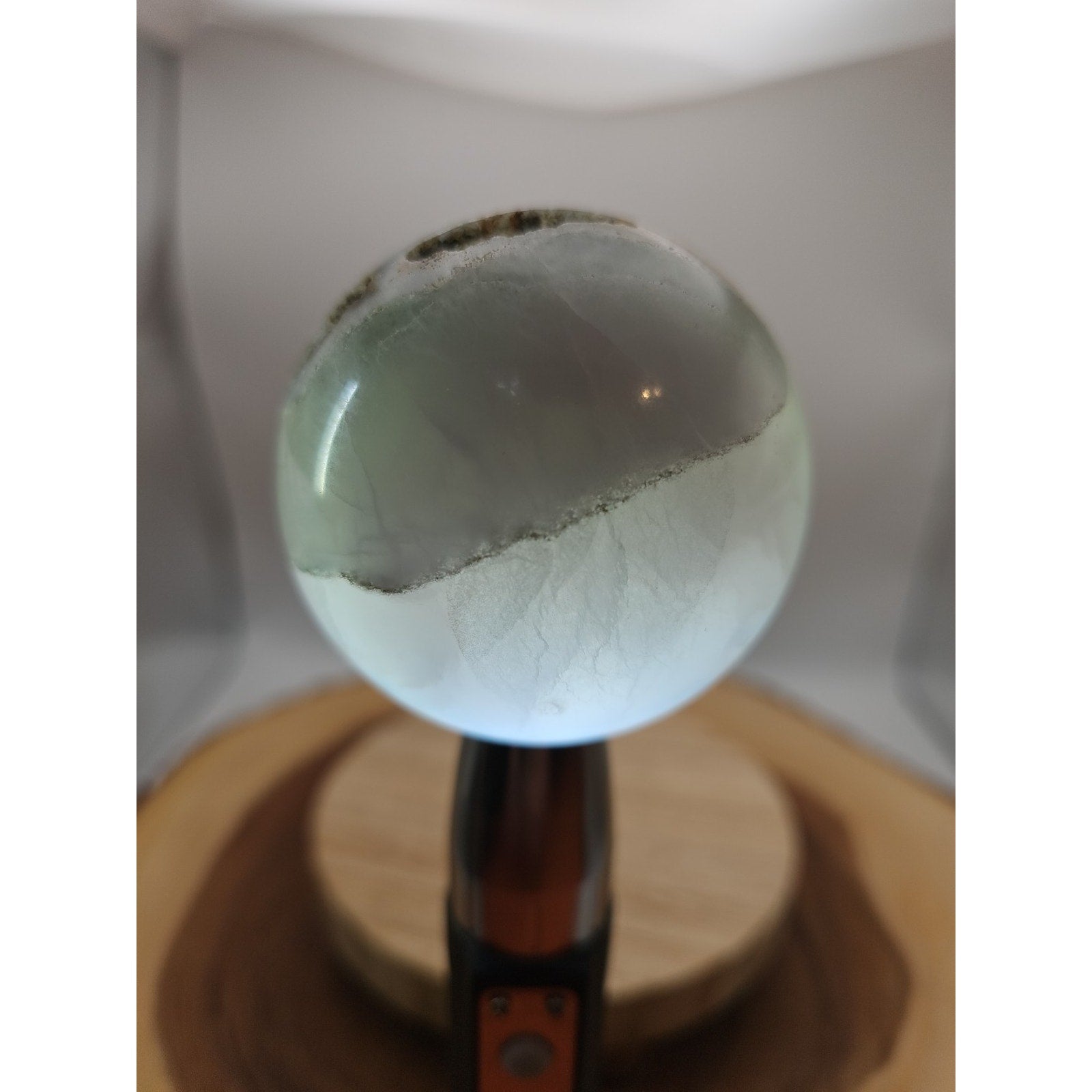 1.17lb Natural Rainbow Fluorite Quartz Crystal Sphere Ball Polished by CrystalCloud Company