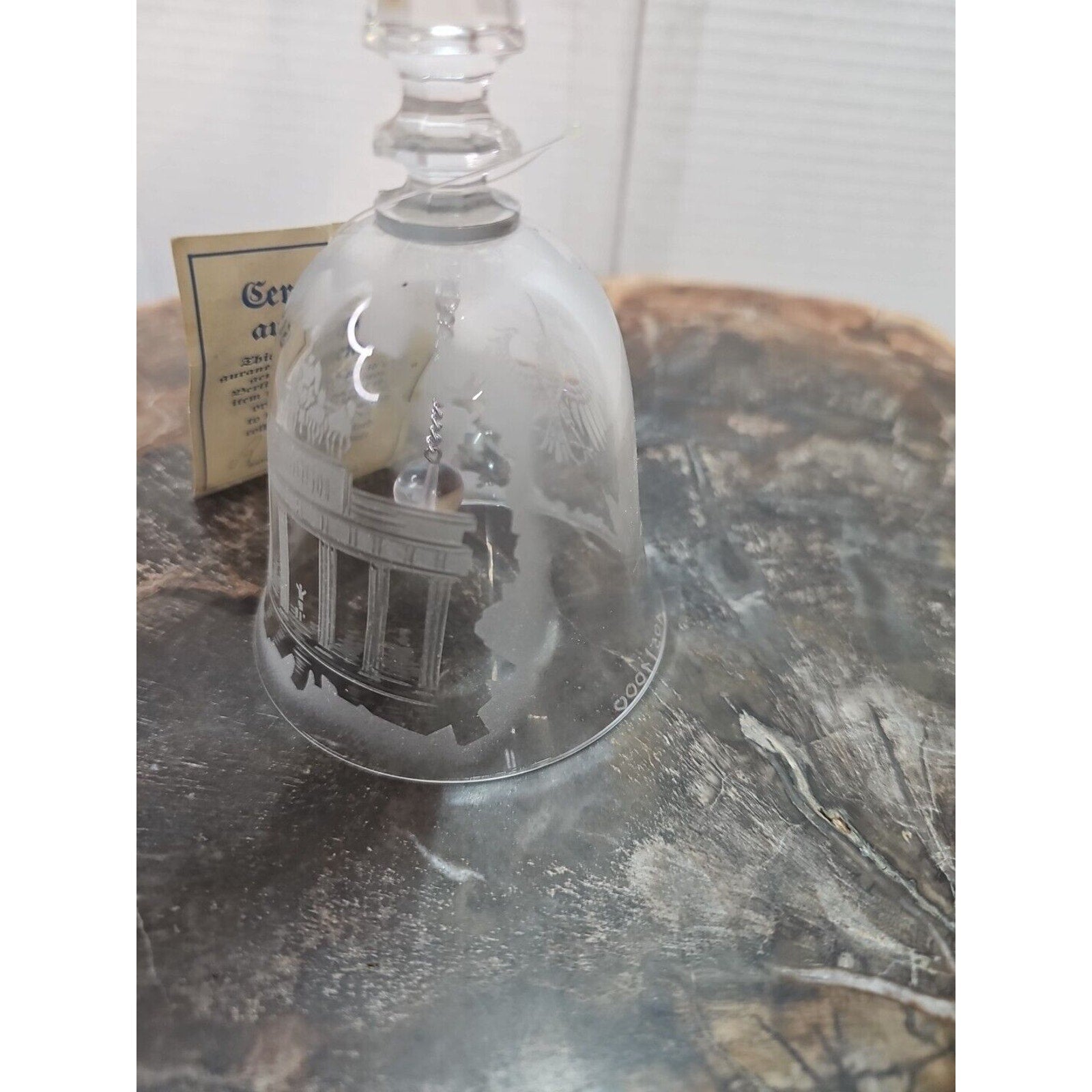 Crystal Bell Branderburg Hademade Limited edition.West Germany Berlin Wall by Branderburg
