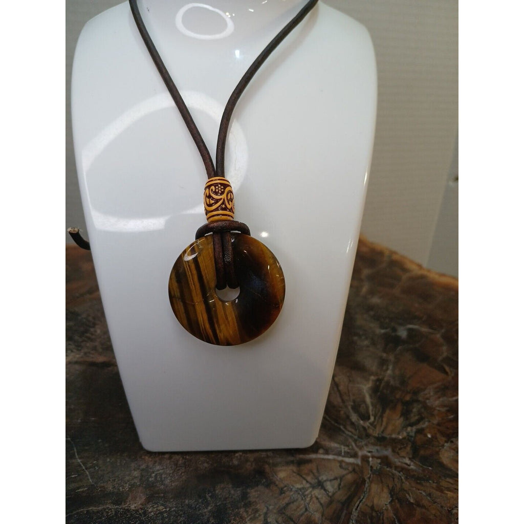 Tiger Eye Necklace Handmade by CrystalCloudCompany