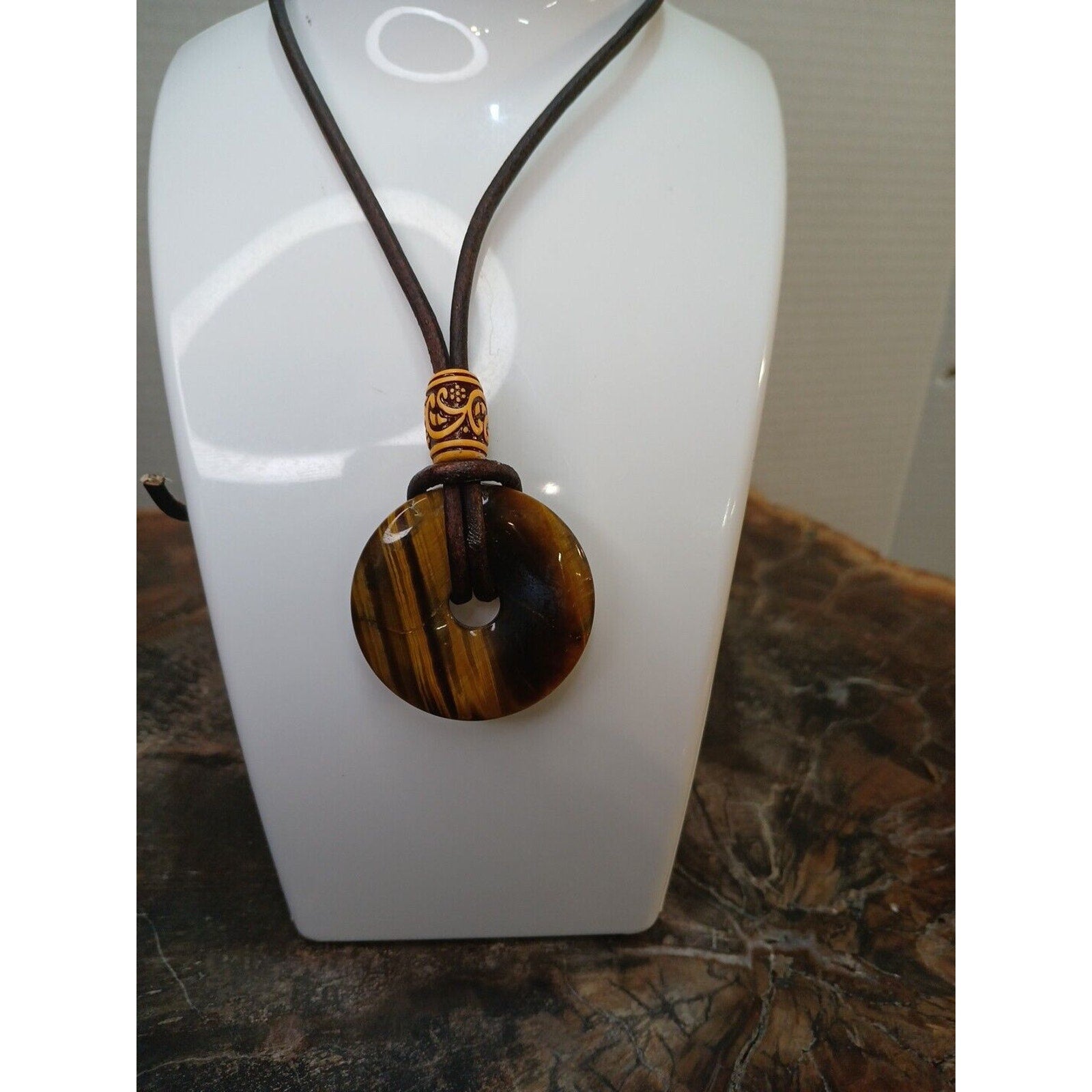 Tiger Eye Necklace Handmade by CrystalCloudCompany
