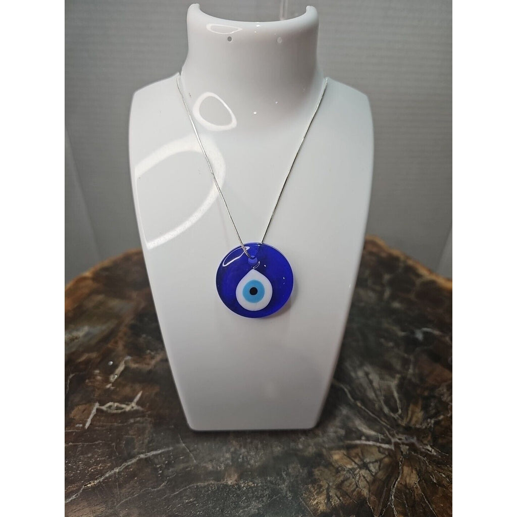 Evil Eye Necklace 925 Silver Chain Protection/Good Luck by CrystalCloud Company