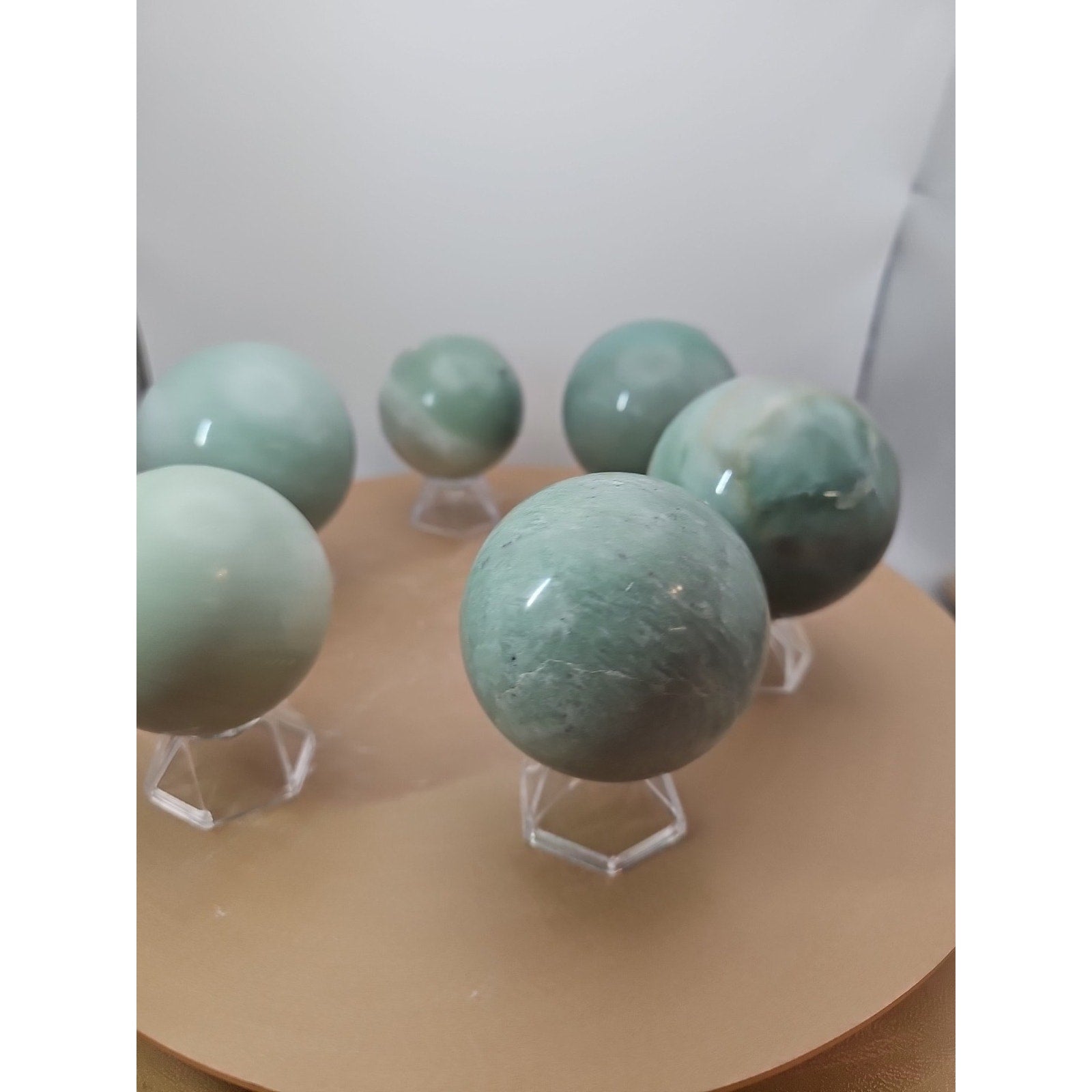5.26LB 6Pcs A Set Of Natural Quartz Crystal Jasper Sphere Ball Polished Healing by CrystalCloud Company