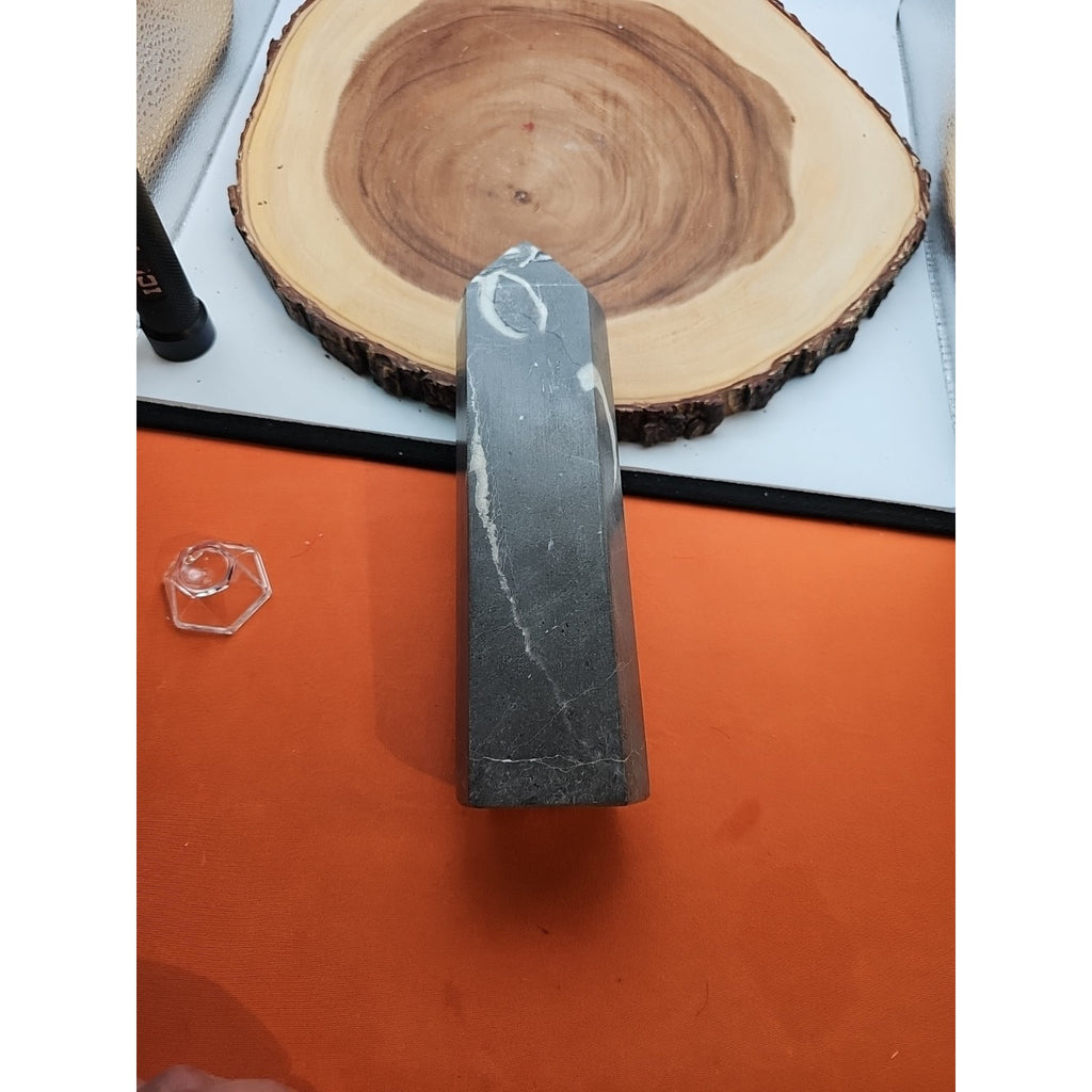 3.14lb 1000 Eye Jasper Quartz Tower 9in Tall Has Chip On Top by CrystalCloud Company