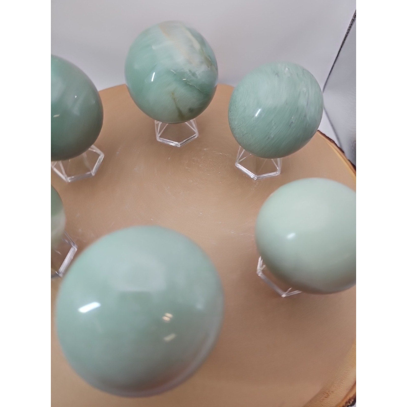 5.26LB 6Pcs A Set Of Natural Quartz Crystal Jasper Sphere Ball Polished Healing by CrystalCloud Company