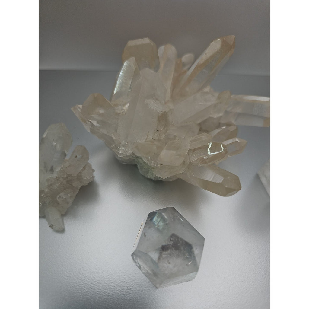 Quartz Crystal Cluster .97lb 4pcs by CrystalCloud Company