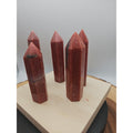 5pcs Avg .65 Natural Rhodonite Quartz Crystal Brazil by CrystalCloud Company