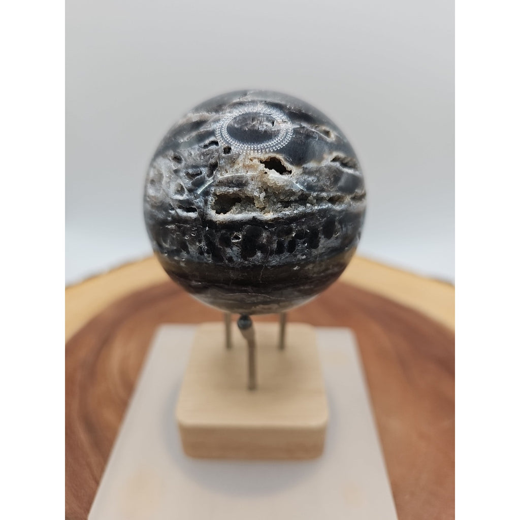 Ocean Jasper Crystal Sphere — 63mm with Display Stand | CrystalCloud Company by CrystalCloud Company