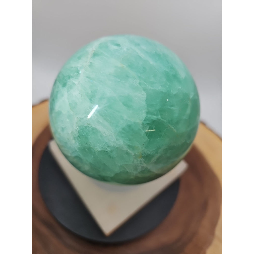 2.80 Natural Rainbow Fluorite Quartz Crystal Sphere Ball Polished Healing by CrystalCloud Company