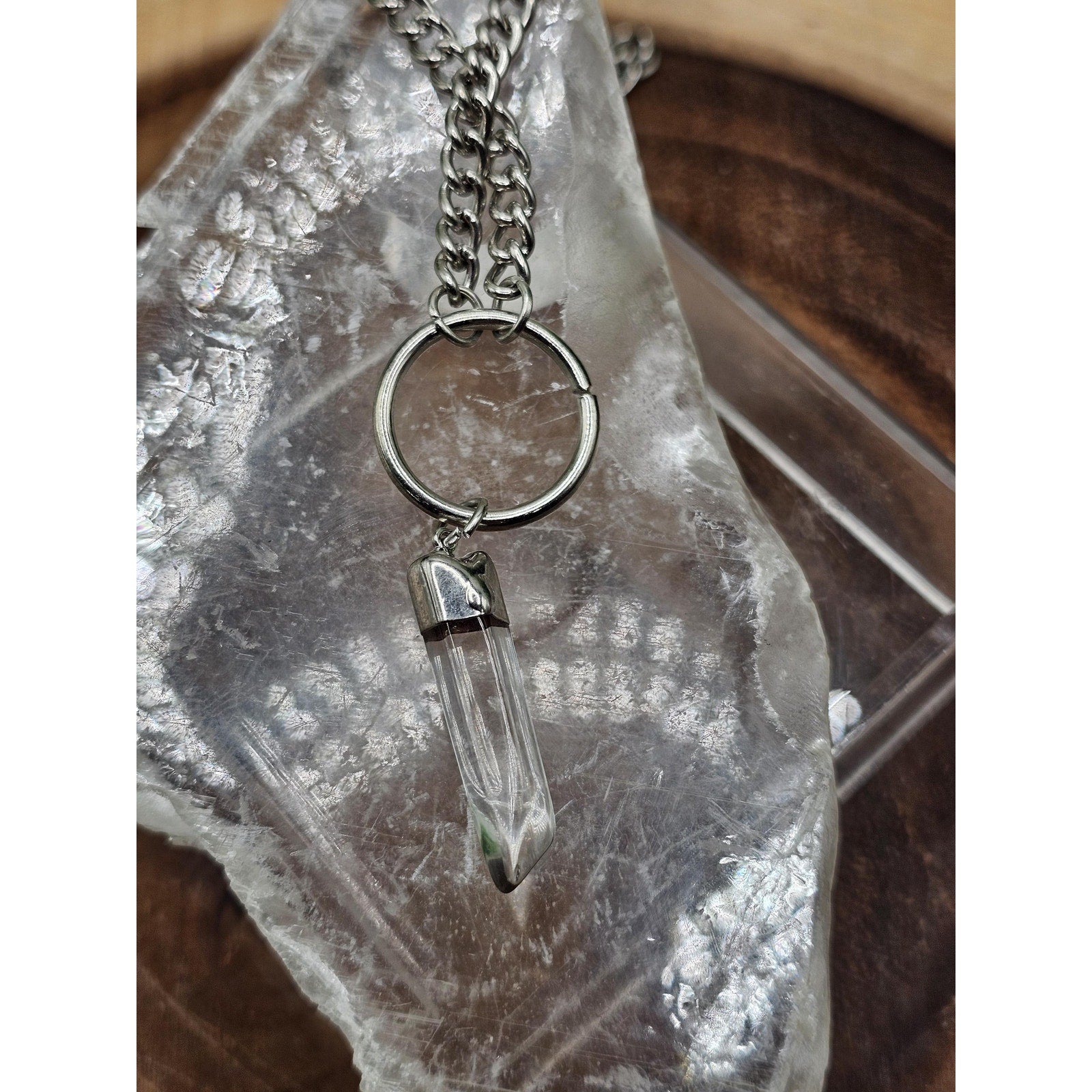 Quartz Point pendant necklace by CrystalCloud Company
