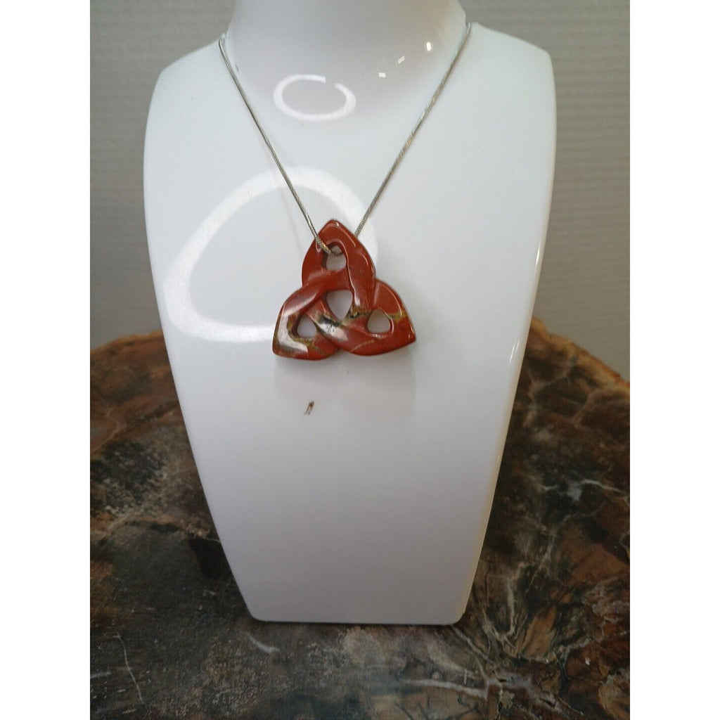Ocean Jasper Agate Necklace W/925 Silver Chain by CrystalCloud Company