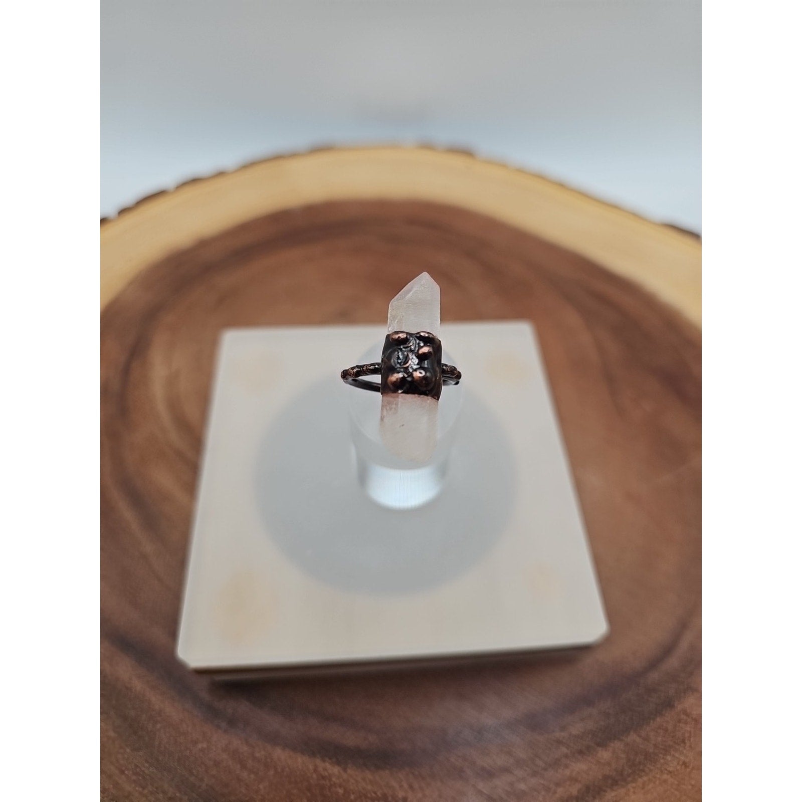 Adjustable Quartz Crystal Ring by CrystalCloud Company