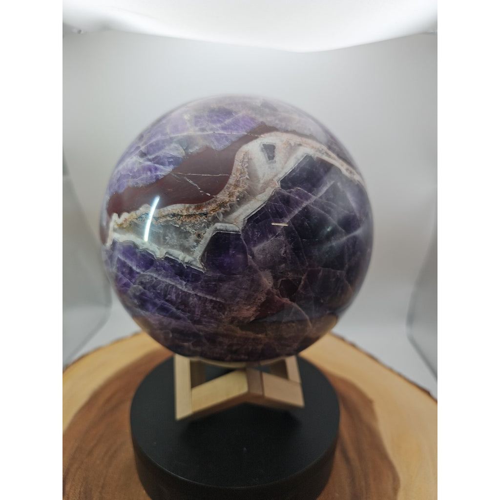 11.78lbs Natural Dream Amethyst Quartz Crystal Sphere Ball by CrystalCloud Company