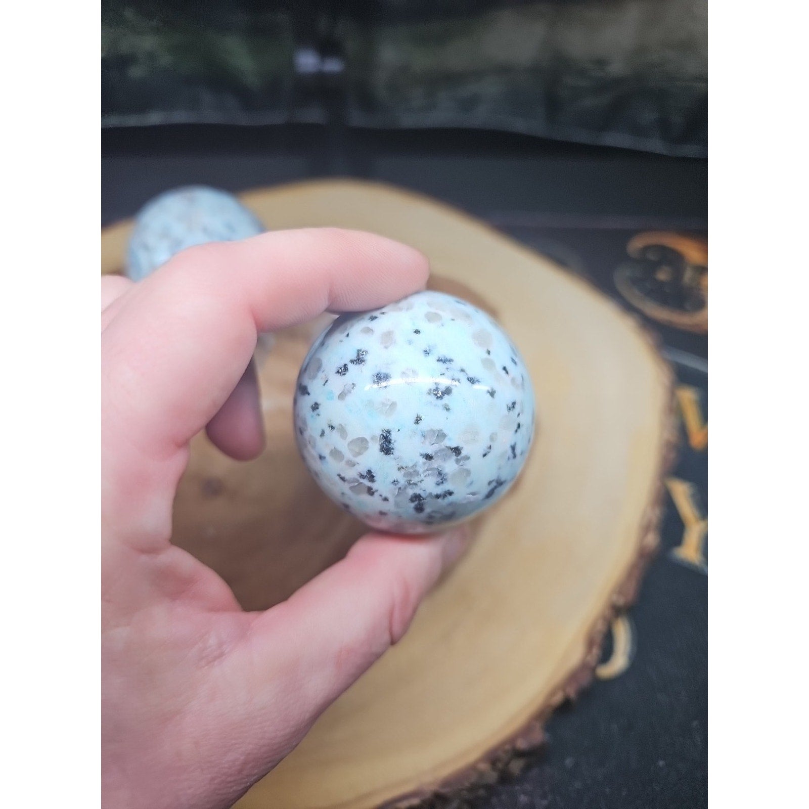 2Pcs A Set Of Natural Quartz Crystal Jasper Sphere Ball Polished 50-60mm &stand by CrystalCloud Company