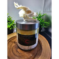 Huge Handmade Candle — Glass Jar with Acrylic Demon Skull Topper, 15 Wicks