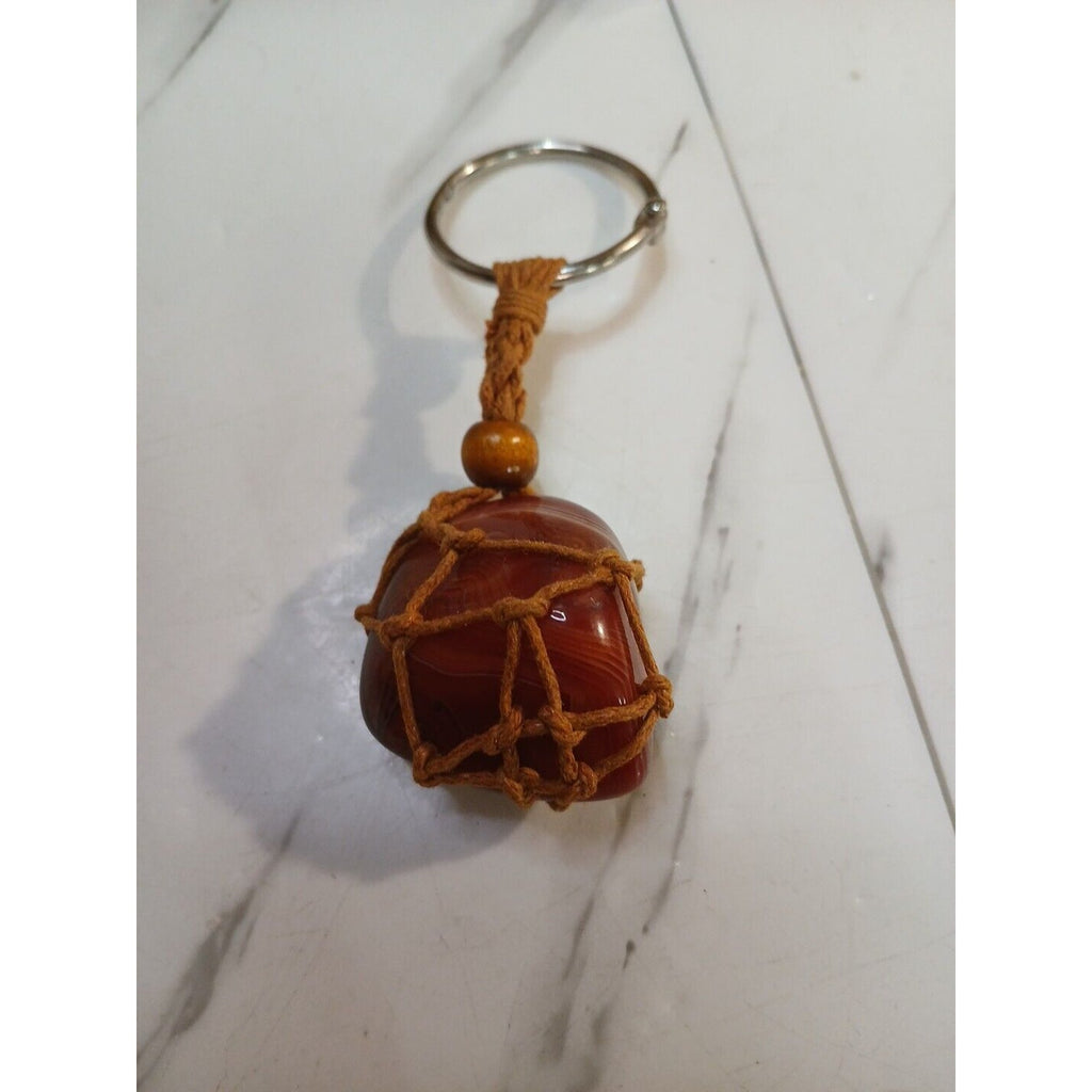 Agate key chain by CrystalCloud Company