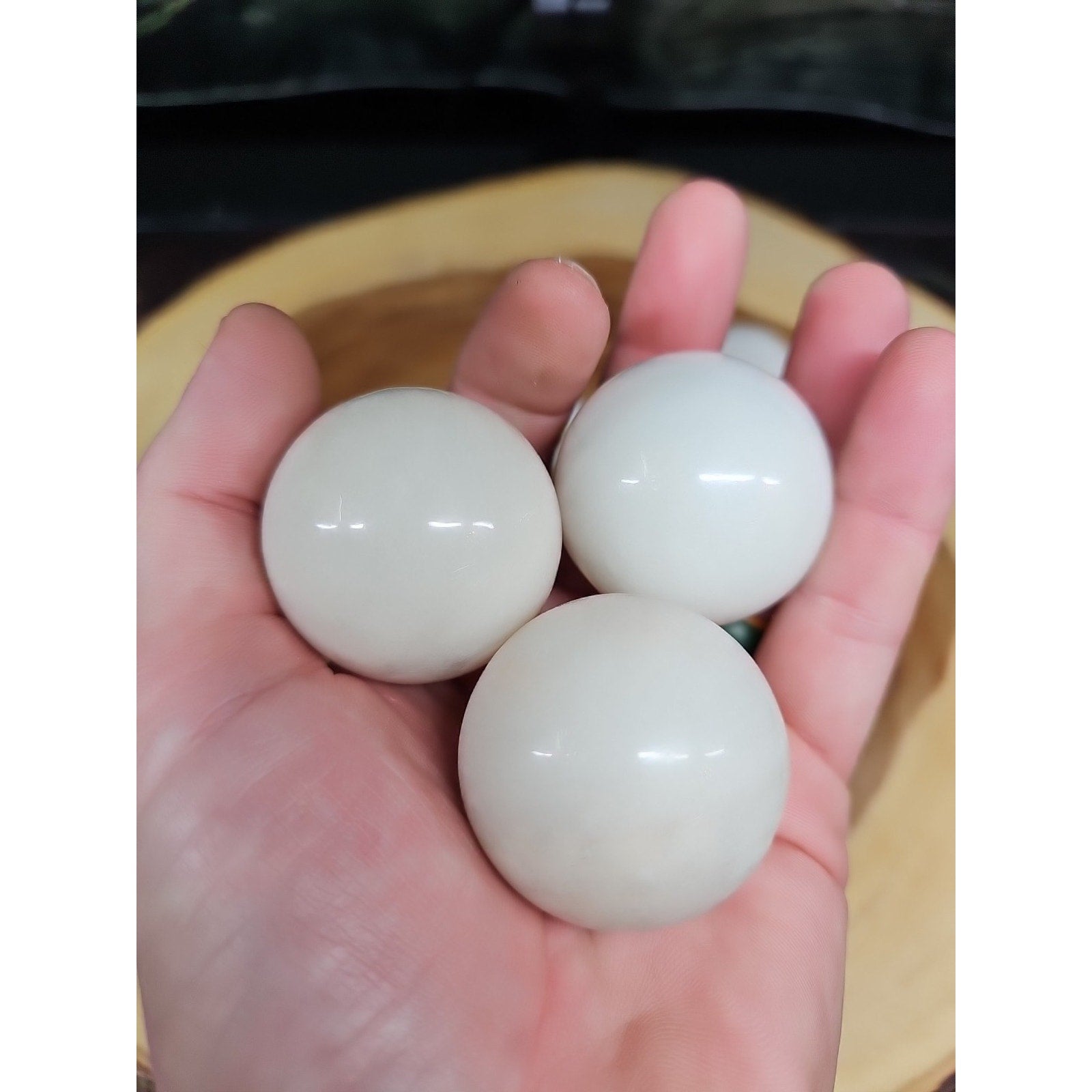 1each Natural Quartz Crystal Jasper Sphere Ball Healing 40mm W/ring Stand Random by CrystalCloud Company