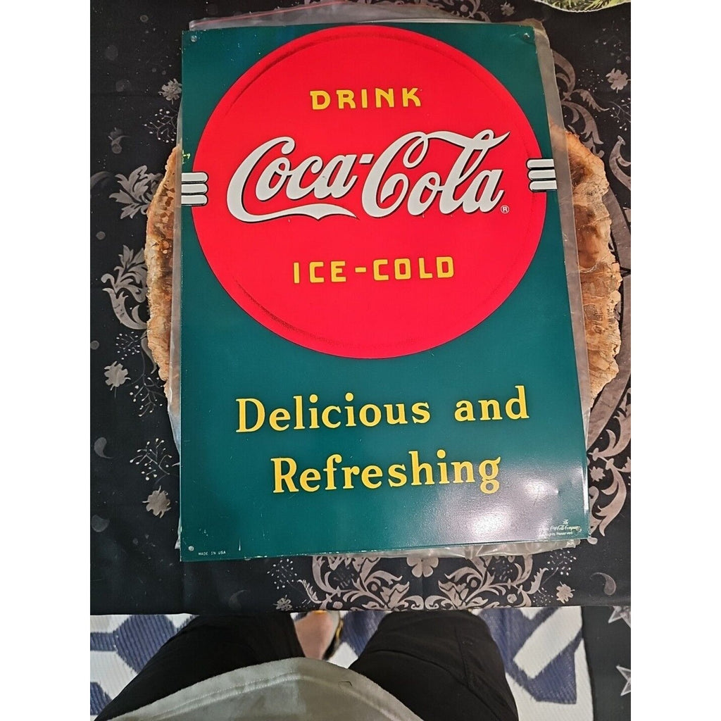 coke sign vintage 1989 by Coca-Cola