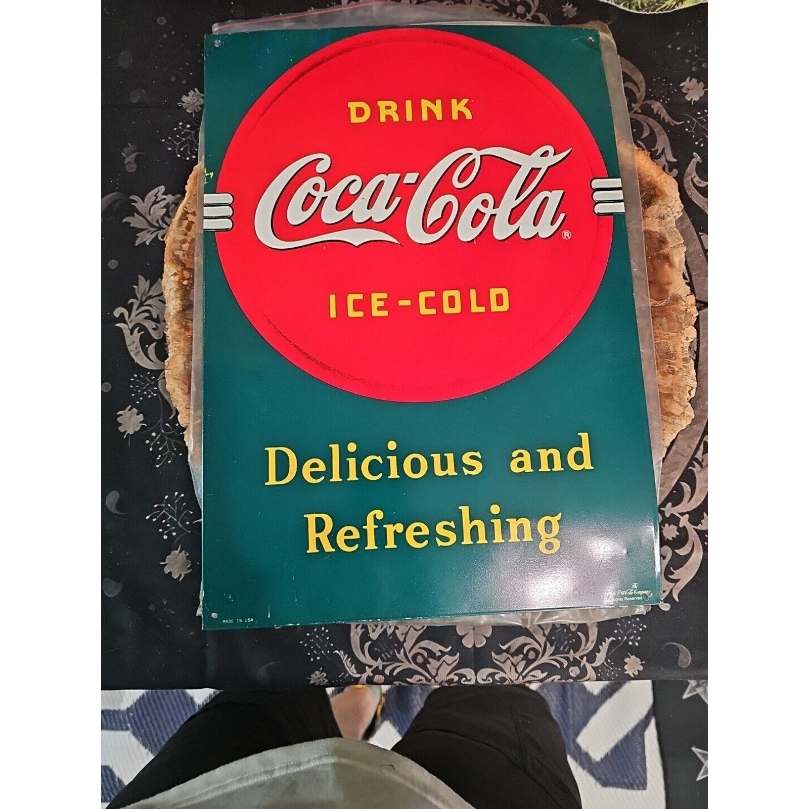 coke sign vintage 1989 by Coca-Cola