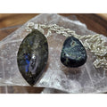 Labradorite & Jababa jasper set by CrystalCloud Company