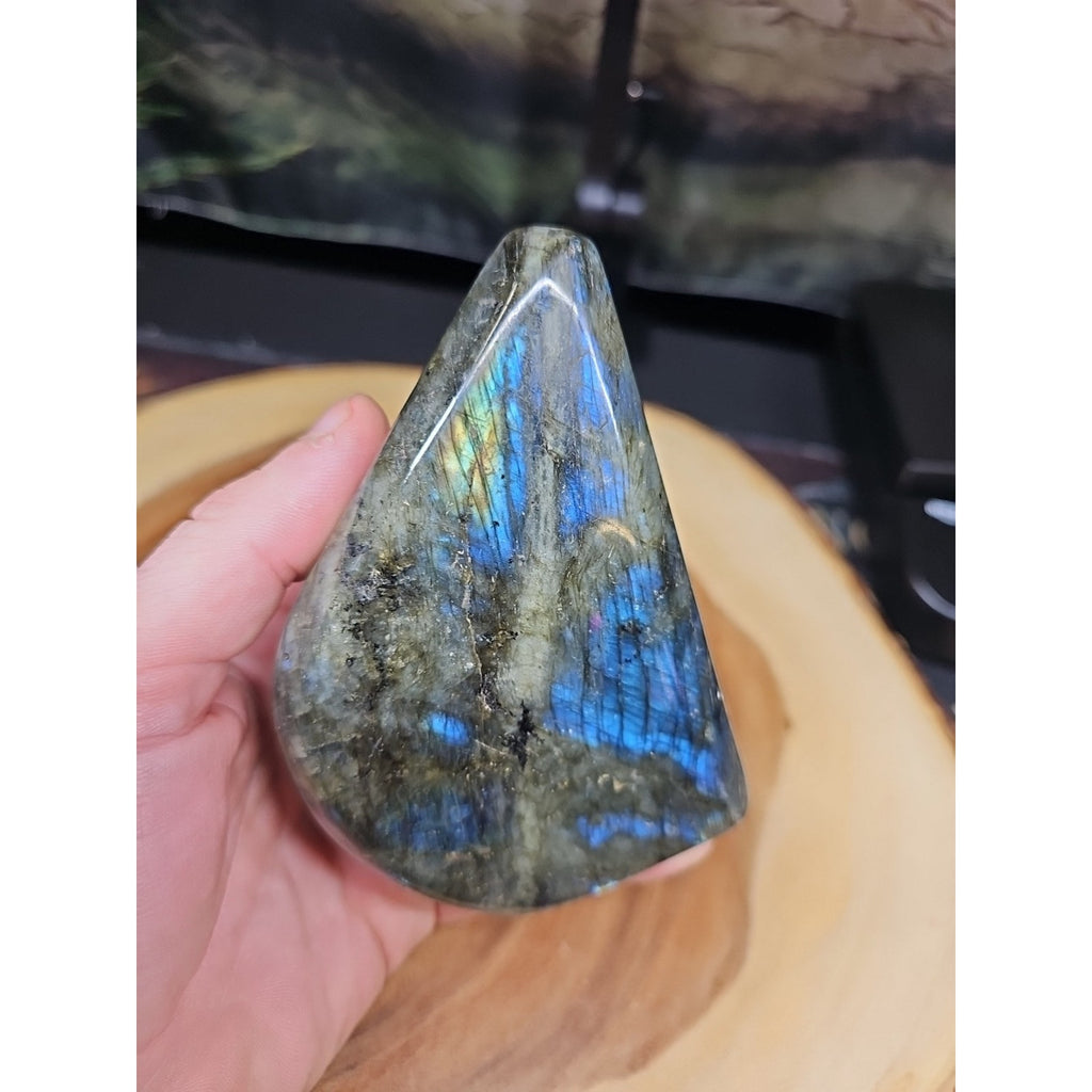 1.45LB 1Pcs Natural Rainbow Labradorite Crystal Spectrolite Stone by CrystalCloud Company