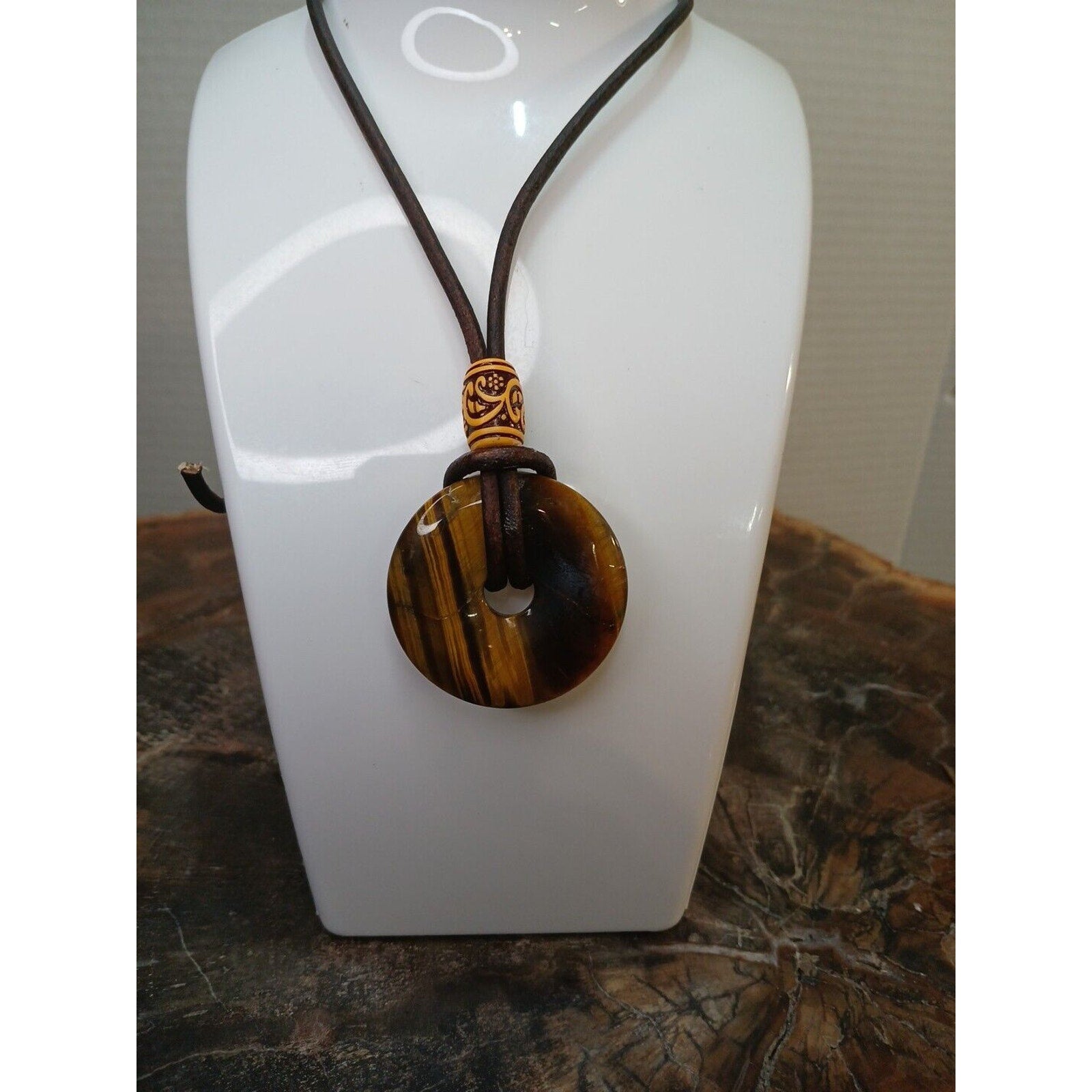 Tiger Eye Necklace Handmade by CrystalCloudCompany