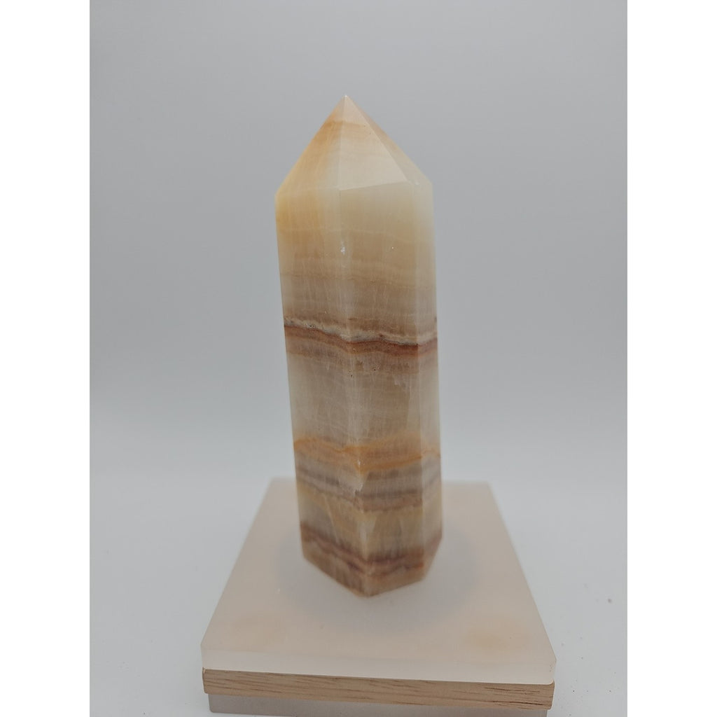 Quartz Crystal Tower 5.5in .90lbs Sandstone by CrystalCloud Company
