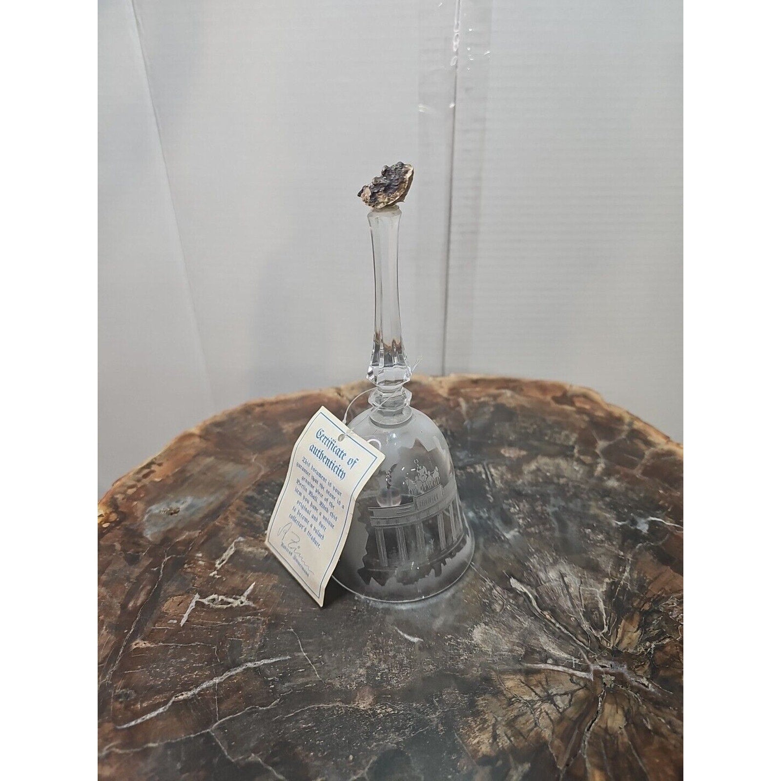 Crystal Bell Branderburg Hademade Limited edition.West Germany Berlin Wall by Branderburg