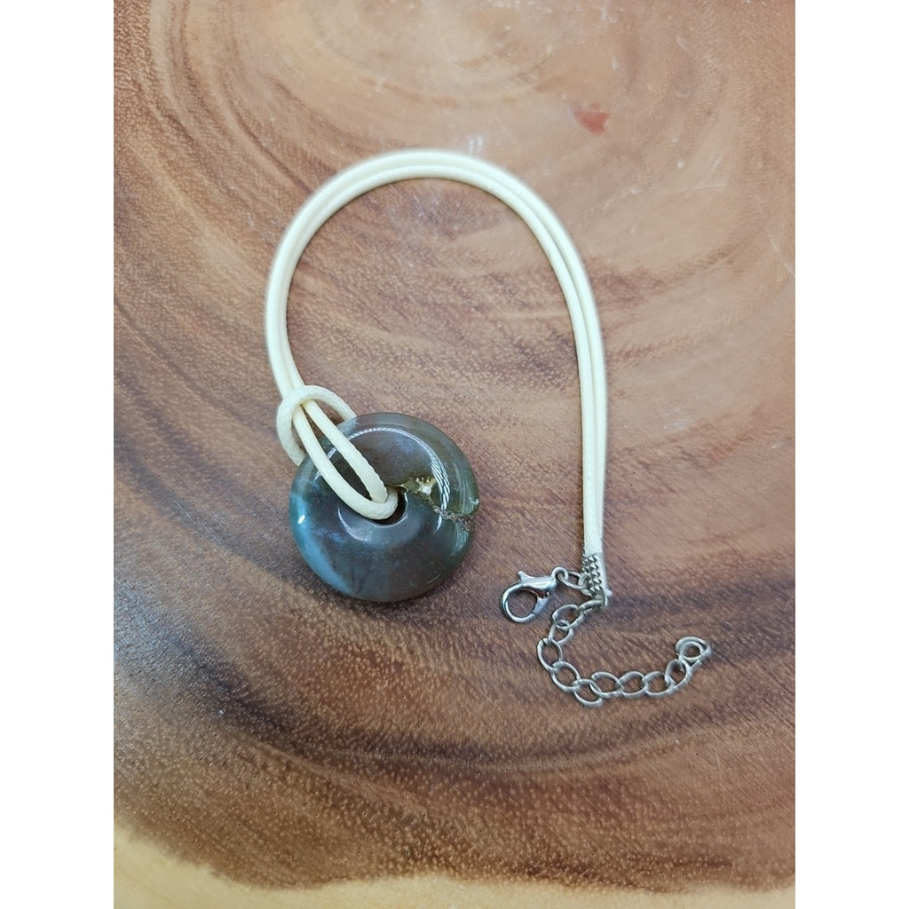 Lucky Pendant 16in Cord Necklace by CrystalCloud Company