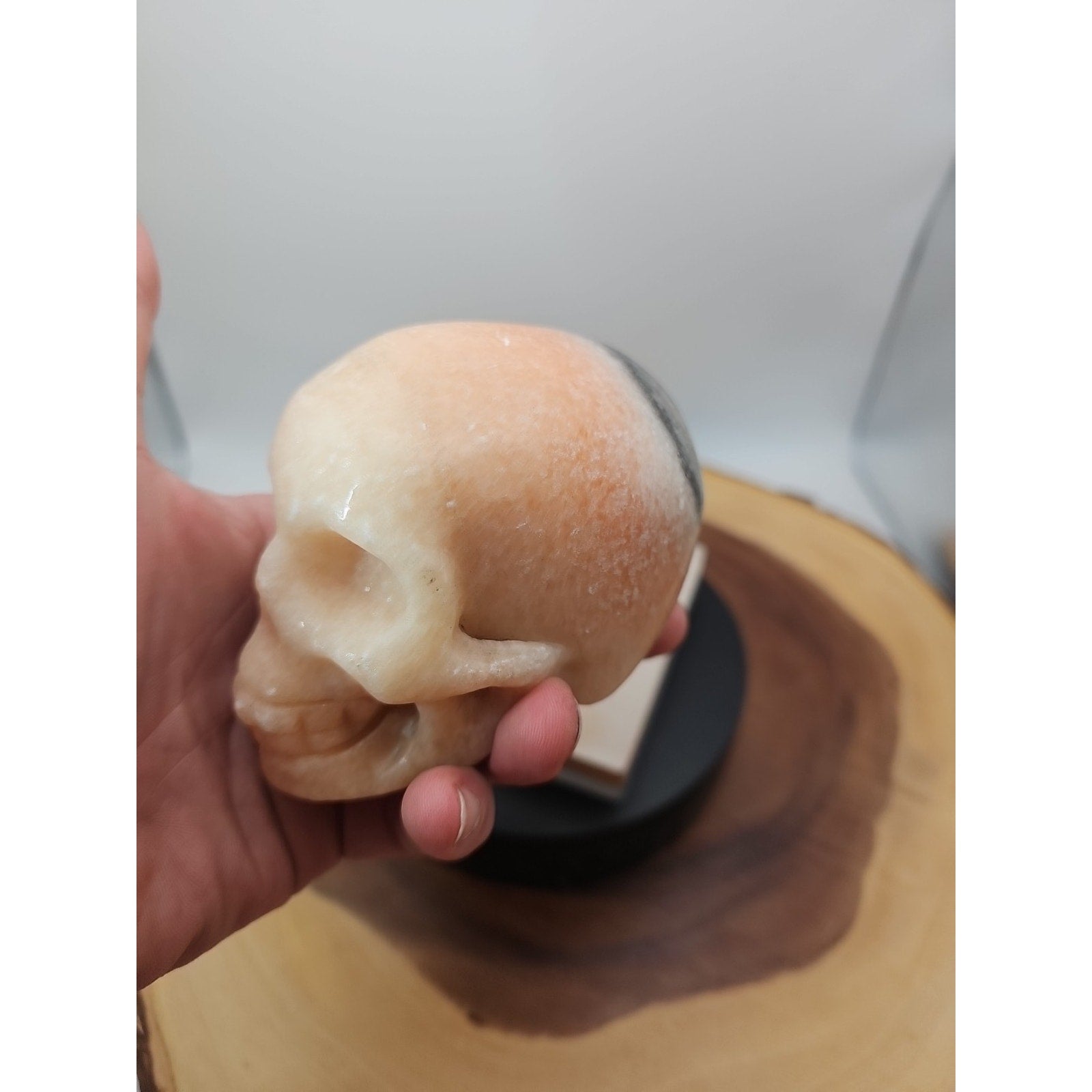 1.56 Natural sunstone Skull Crystal Carving Mixed Stones Healing by CrystalCloud Company