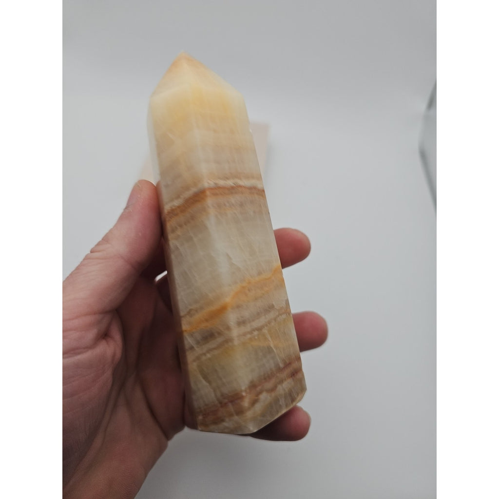 Quartz Crystal Tower 5.5in .90lbs Sandstone by CrystalCloud Company