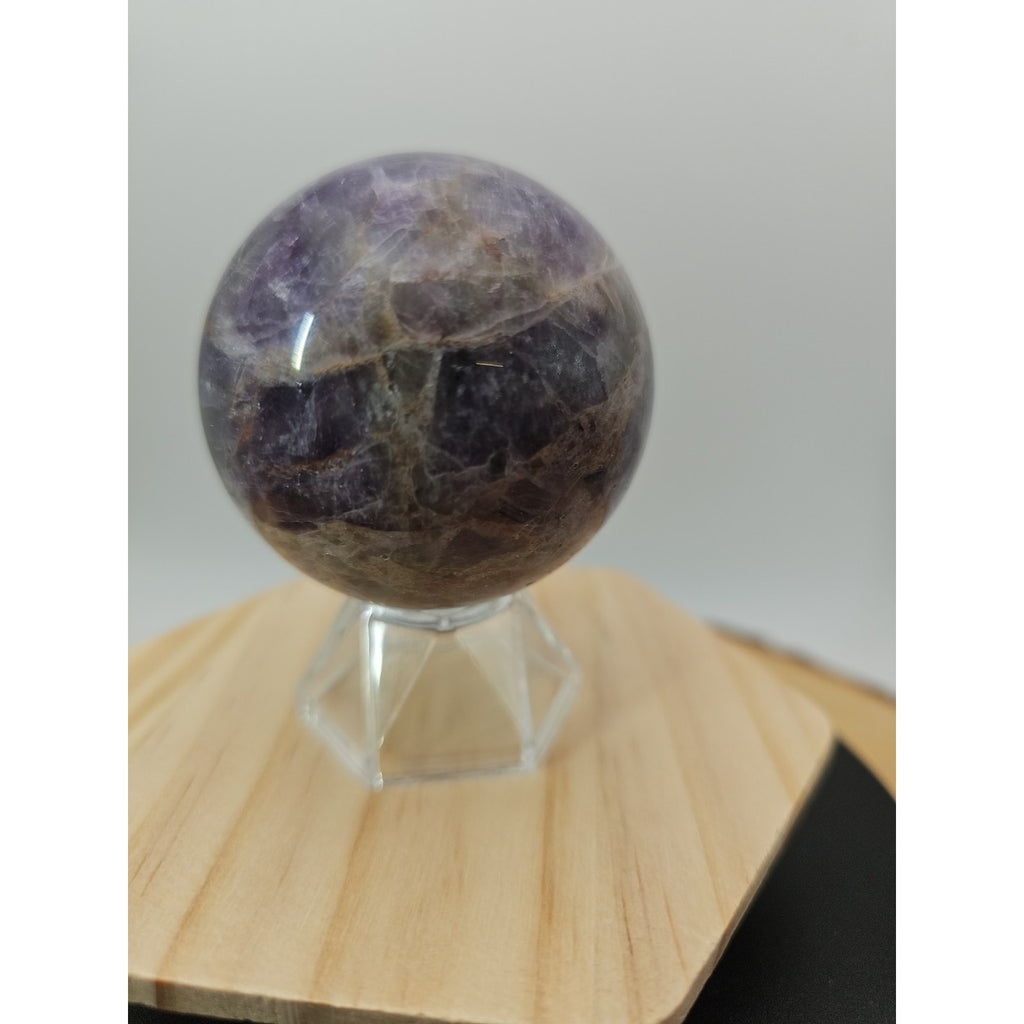 Chevron Amethyst Sphere 250g 56mm by CrystalCloud Company