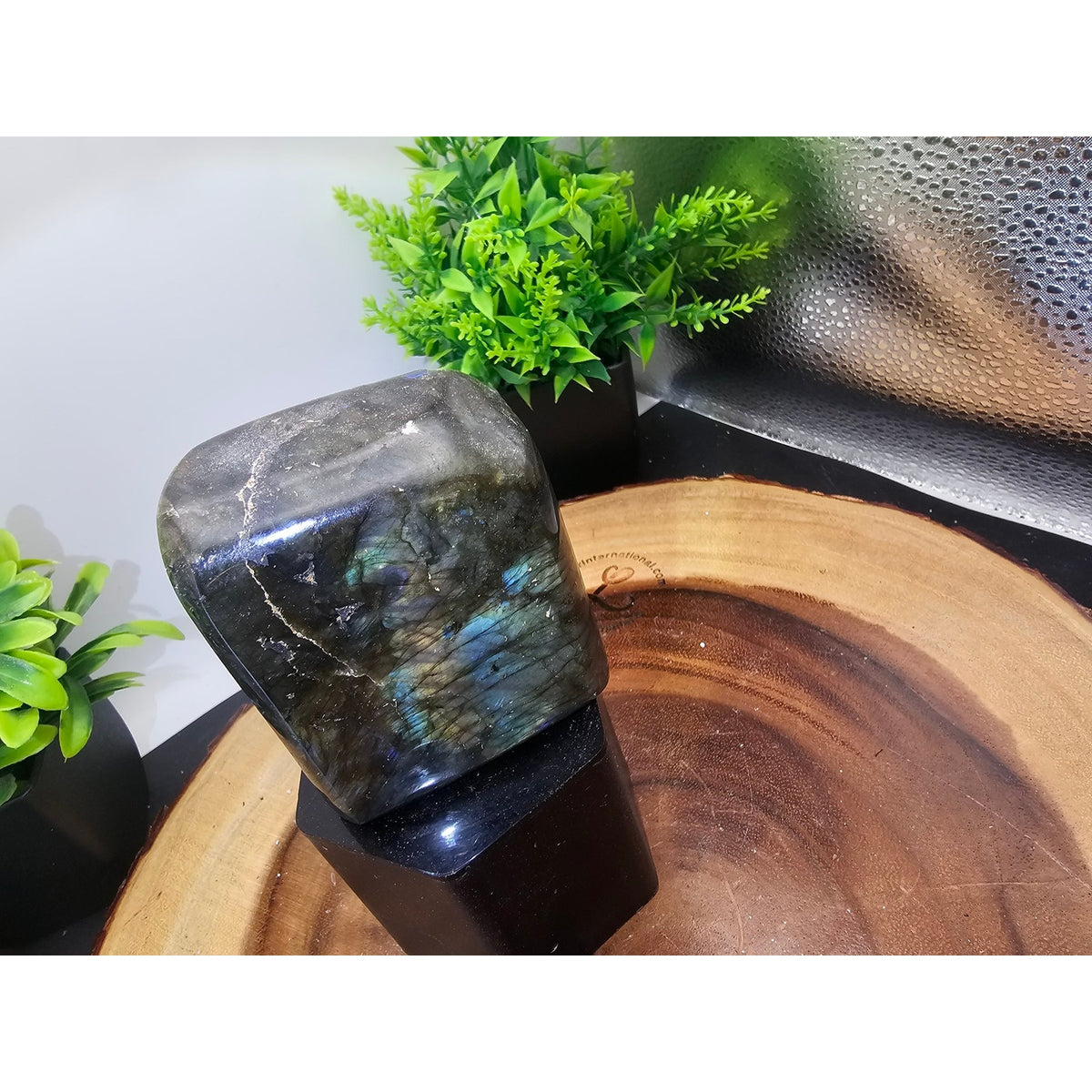Labradorite Freeform on Metal Stand 1lb