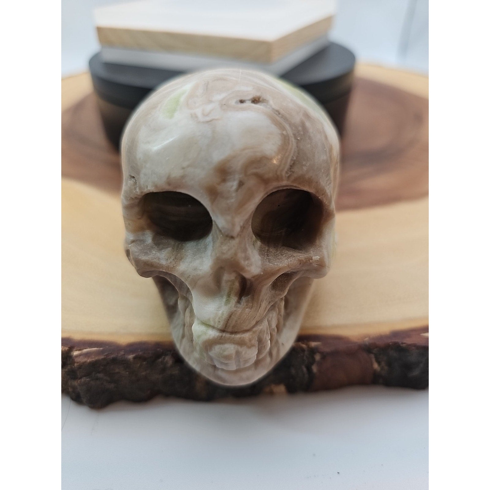 .89lb Natural Jasper Calcite Skulls Crystal Carving Mixed Stones Healing by CrystalCloud Company
