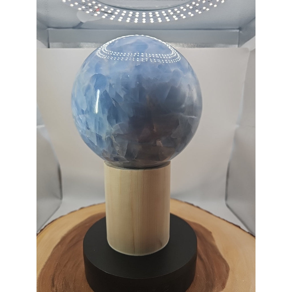 9.17LB Natural Blue crystalThe bal Quartz carved crystal decoration healing by CrystalCloud Company