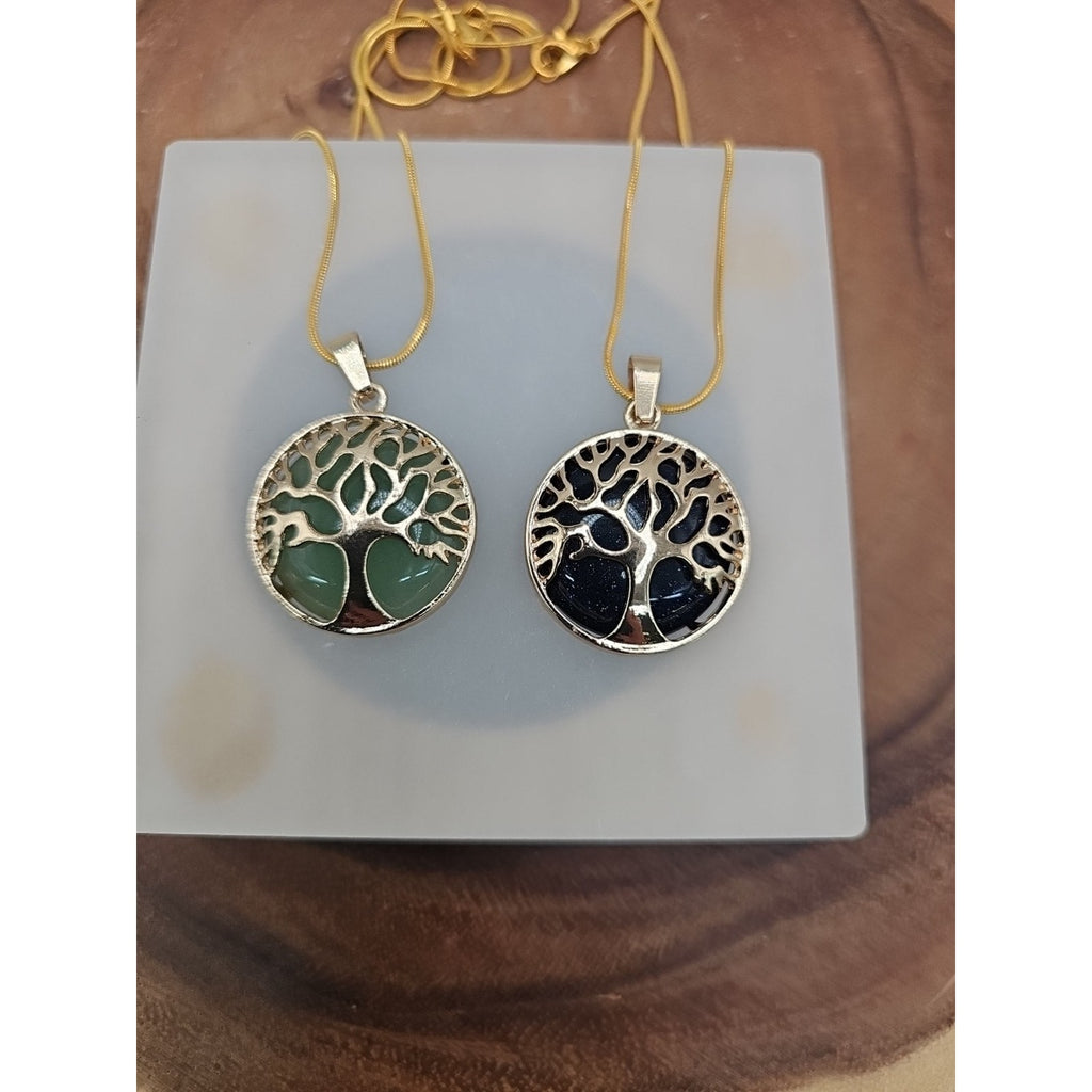 1 Pair Natural Quartz Crystal Necklaces 16in by CrystalCloud Company